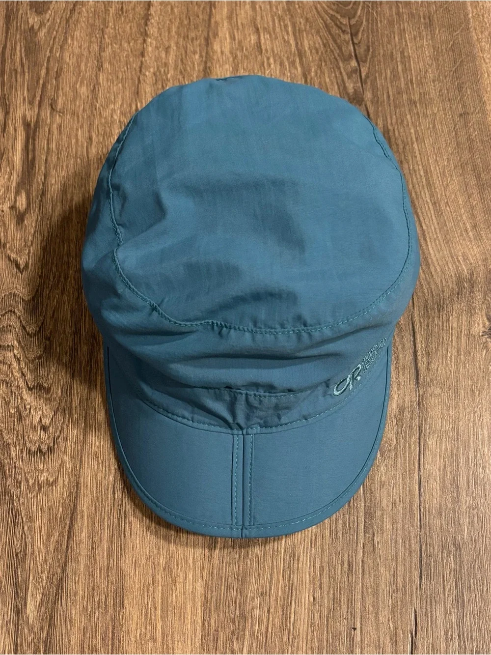Outdoor Research Radar Folding Pocket Cap Lightweight Teal Blue Sz Small UPF 50+